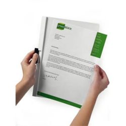   Clip-mappa, A/4, 30 lapig, Durable "Duraclip", fehér