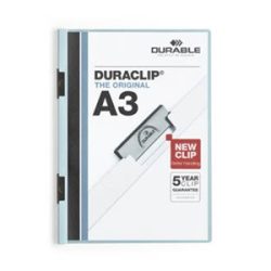   Clip-mappa, A/3, 60 lapig, Durable "Duraclip", kék
