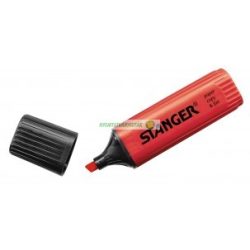 Szövegkiemelő, 1-5 mm, Stanger, piros