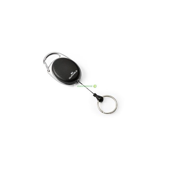 Névkitűzőtartó, kulcskarikával és LED-del, DURABLE "STYLE"