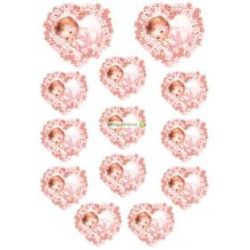 Baba rózsaszín szív