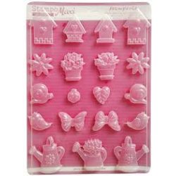 Lágy PVC öntőforma A/4 - Tavaszi kert