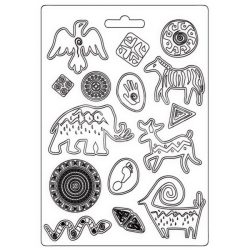 Lágy PVC öntőforma A/4 - Szavanna, falrajzok