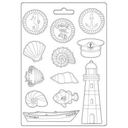 Lágy PVC öntőforma A/4 - rózsa, keret