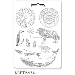 Lágy PVC öntőforma A/4 - Sarki világ - Arctic world