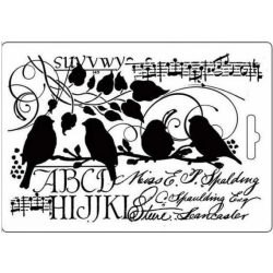 Lágy PVC öntőforma A/5 - madarak