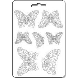 Lágy PVC öntőforma A/5 - Pillangók