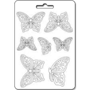 Lágy PVC öntőforma A/5 - Pillangók