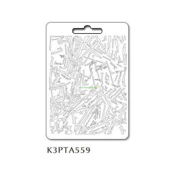Lágy PVC öntőforma A/5 - Jégvirág - Glass effect