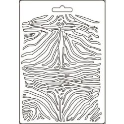 Lágy PVC öntőforma A/5 - Zebra minta