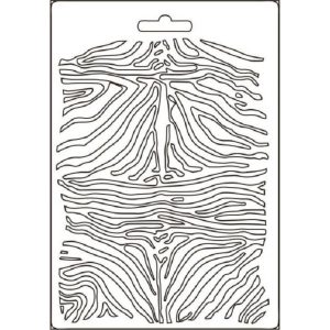 Lágy PVC öntőforma A/5 - Zebra minta