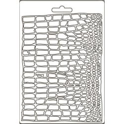 Lágy PVC öntőforma A/5 - Krokodil minta