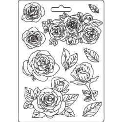 Lágy PVC öntőforma A/5 - Rózsa