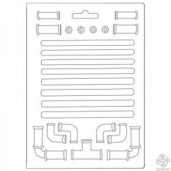 Lágy PVC öntőforma A/5 - Pipa, cső, könyök