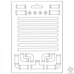 Lágy PVC öntőforma A/5 - Pipa, cső, könyök