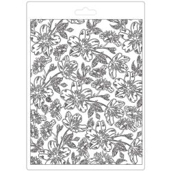 Lágy PVC öntőforma A/5 - Virágos minta