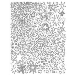 Lágy PVC öntőforma A/5 - csillagos háttér