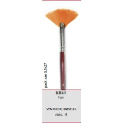 Lapos legyező ecset, lágy, méret: 4, Stamperia