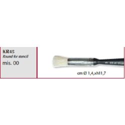 Ecset kerek stencilhez, Stamperia 0