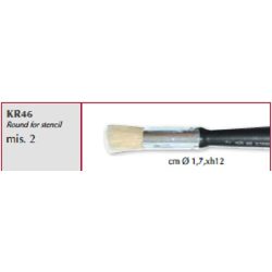 Ecset kerek stencilhez, Stamperia 2