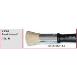 Ecset kerek stencilhez, Stamperia 6