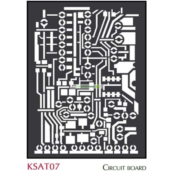 Stencil, 15x20 cm - Áramkör - Circuit board