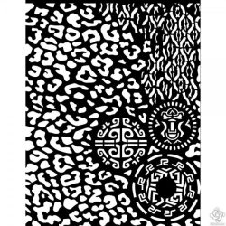 Stencil, 20x25 cm - állatok