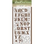 Stencil, 12x25 cm - ABC