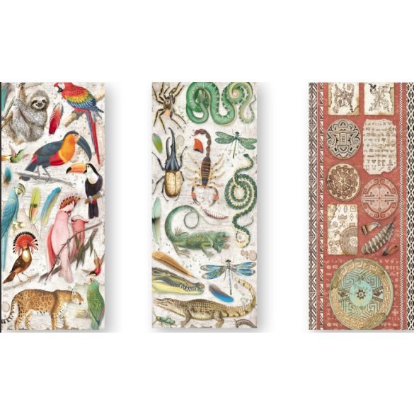 Kétoldalas papír, 15x30,5 cm, 10 db/cs, Amazónia