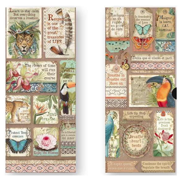 Kétoldalas papír, 15x30,5 cm, 10 db/cs, Amazónia