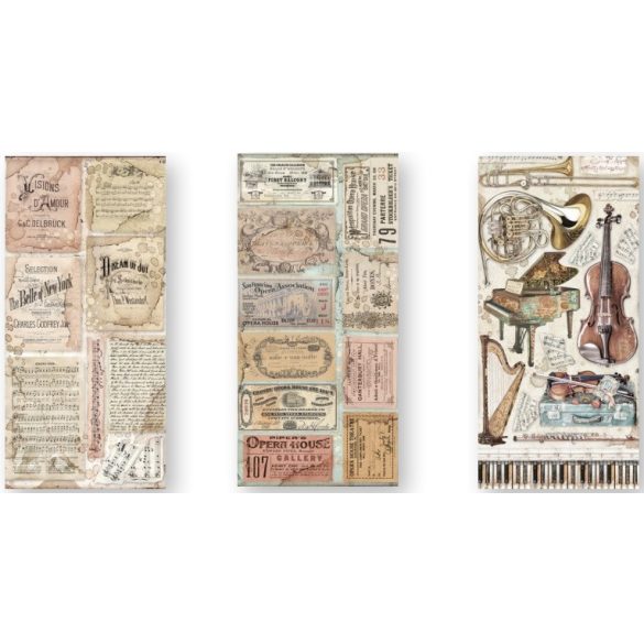 Kétoldalas papír, 15x30,5 cm, 10 db/cs, Szenvedély