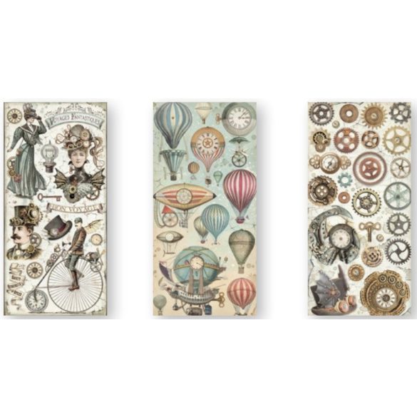 Kétoldalas papír, 15x30,5 cm, 10 db/cs, Fantasztikus utazás