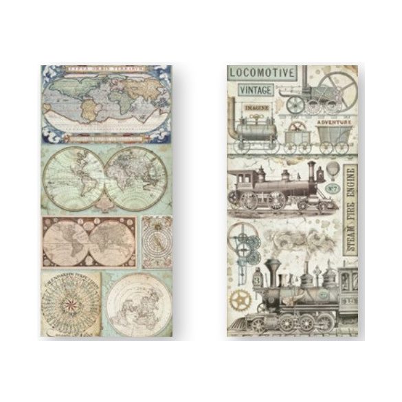 Kétoldalas papír, 15x30,5 cm, 10 db/cs, Fantasztikus utazás