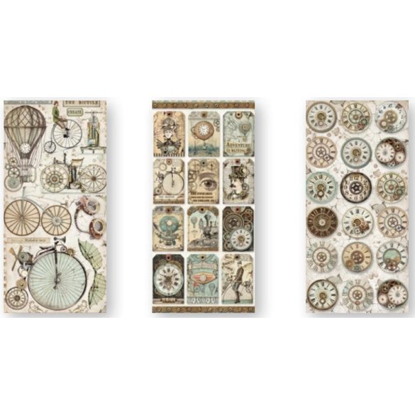 Kétoldalas papír, 15x30,5 cm, 10 db/cs, Fantasztikus utazás