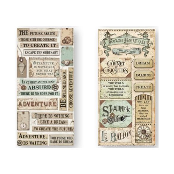 Kétoldalas papír, 15x30,5 cm, 10 db/cs, Fantasztikus utazás