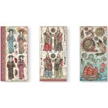 Kétoldalas papír, 15x30,5 cm, 10 db/cs, Sir Vagabund japánban