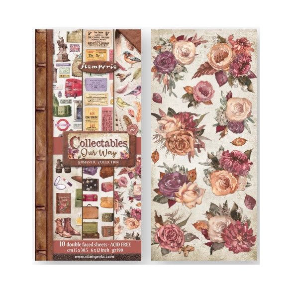 Kétoldalas papír, 15x30,5 cm, 10 db/cs, Our Way