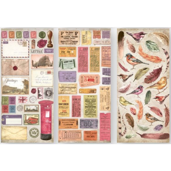 Kétoldalas papír, 15x30,5 cm, 10 db/cs, Our Way