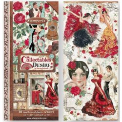 Kétoldalas papír, 15x30,5 cm, 10 db/cs, Desire