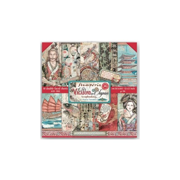 Extra kis tömb 10 lap - 15,24x15,24 cm - Sir Vagabond Japánban