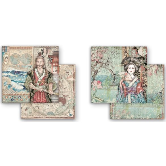 Extra kis tömb 10 lap - 15,24x15,24 cm - Sir Vagabond Japánban