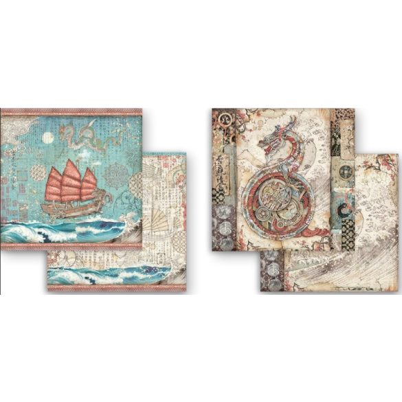 Extra kis tömb 10 lap - 15,24x15,24 cm - Sir Vagabond Japánban