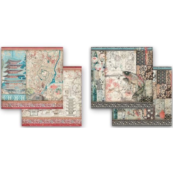 Extra kis tömb 10 lap - 15,24x15,24 cm - Sir Vagabond Japánban