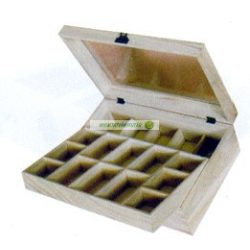   Tárolódoboz dupla szintes, átlátszó tetős 28 x 22 x 9 cm