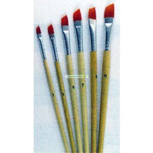 Ecset szett, lapos ferde 6 részes, 2,4,6,8,10,12, lapos-ferde