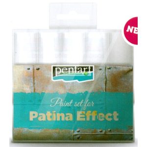 Patina hatás festék szett, 5 x 20 ml festék