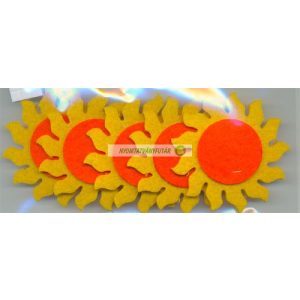 Filcfigura kicsi, nap, 5 db/cs