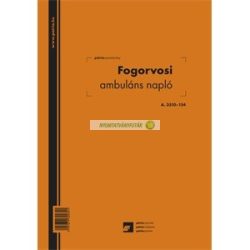   A.3510-154 Fogorvosi ambuláns napló 250 lapos könyv A/4 álló