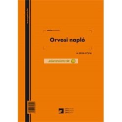 A.3510-172/UJ Orvosi napló A/4, álló, 200 lapos könyv 