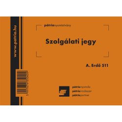 A.ERDO.511 Szolgálati jegy 50x2 lap, 6/A
